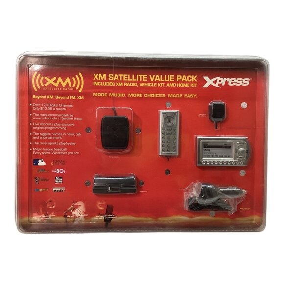 NIB Xpress‎ XM Satellite Radio Value Pack With Radio Vehicle Kit & Home Kit - Picture 1 of 4
